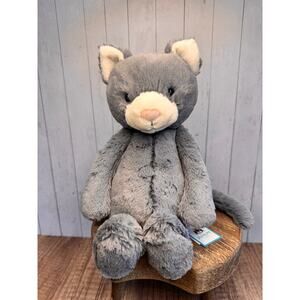 Jellycat Bashful Grey Kitty NEW! FAST SHIP Cat Plush Cat Lover Gift